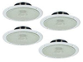4x Monacor SPE-158/WS Ceiling Speaker (White)